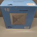 10 Inch Bathroom Exhaust Fan, 160 CFM 1.0 Sones Square Ultra Quiet Bathroom Vent Fan for Ceiling Mount, 110V-220V Bath Vent Extractor for 10.03" Ceiling Opening