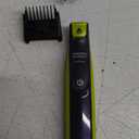 Norelco Philips OneBlade 360 Hybrid Face, Electric Beard Trimmer and Shaver, with 360 Blade Technology, 1x 360 Blade for Face, 5in1 Adjustable Comb, Model QP2724/90 (Black & Lime Green)