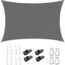 Waterproof Sail Shades | Adjustable Ropes Canopy UV Protective Shelter | Patio Canopy Waterproof, for Family Gatherings Patio BBQ Party Outdoor Backpacking Hiking Beach