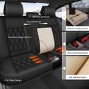 DISUTOGO Car Seat Covers Fit for Mazda CX-5 2013-2024 2025 2026 Full Set,Faux Leather Seat Cover Waterproof for CX-5 Vehicle Automotive Cushion Protector Compatible Airbag (5 Seats,Black)