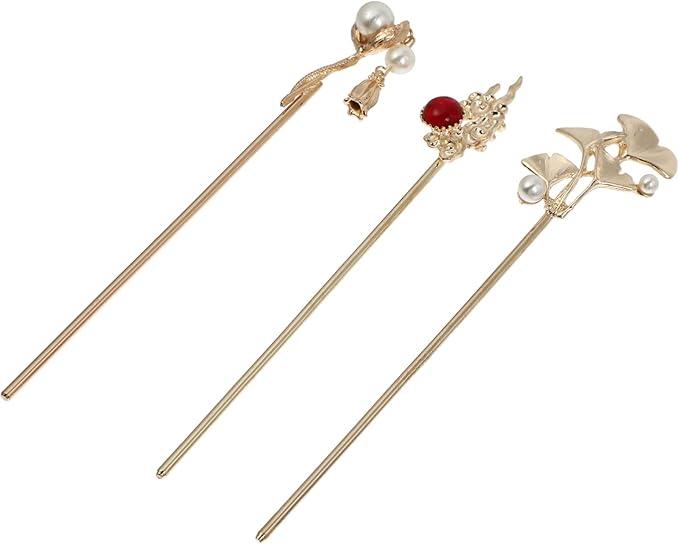 Vintage Alloy Hairpin Ancient Hair Pin Japanese Hair Sticks Pearl Hair Sticks Vintage Alloy Hairpin Ancient Hair Pin Japanese Hair Sticks Pearl Hair Sticks