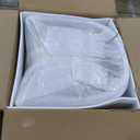 Manhattan Comfort Ritz Faux Leather Barstool with Loose Pillow Backrest, Beech Wood Legs, Gold Metal Footrest, Mid Century Modern Design, Fully Assembled Bar Stool, 30.5" Seat Height, Set of 2, Ivory