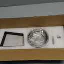 Hannadepot Elevated Cat Bowls, 15 Tilted Raised Cat Food and Water Bowl, Anti-Vomit & Whisker-Friendly Design, 3 Stainless Steel Bowls for Cats and Small Dogs