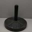 26.4 lbs Cement Patio Umbrella Base, Outdoor Heavy Duty Umbrella Stand for Garden, Deck or Lawn, Black