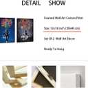 Framed Banksy Street Graffiti Wall Art Decor Large Abstract Pictures Canvas Painting Prints Colorful Modern Contemporary Poster Artwork Stretched for Wall Home Bathroom Bedroom Living Room Ready Hang