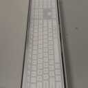 Wireless Keyboard and Mouse, Vssoplor 2.4GHz Rechargeable Compact Quiet Full-Size Keyboard and Mouse Combo with Nano USB Receiver for Windows, Laptop, PC, Notebook-White Silver