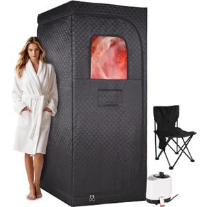 Somavapor Portable Sauna Box Steam Room: Home Sauna Tent Kit for Personal Full Body Use Detox and Relaxation