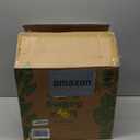 LE TAUCI 10 Inch Planter with Acacia Wood Stand, Ceramic Planters for Indoor Plants, Unique Plant Pots Indoor for Home Decor, Cylinder Pots for Plants with Drainage Hole and Plug, Neutral Gray