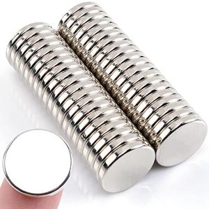MIN CI 40 Pcs Super Strong Neodymium Round Silver Magnets, 18 mm x 3 mm for Dry Erase Board, Fridge, Crafts & More
