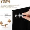 Acrylic Black Magnetic Dry Erase Board for Wall, White Board 12x16, Frameless Magnetic Dry Erase Board for Office, Classroom and Home/for Kids, Students, Adults. 3040B