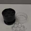 Cherry Pitter Multiple, Push Type Cherry Corer Multiple, Kitchen Cherry Jam 7 Holes Multi Pitter Tool, 7-in-1 Cherry Seed Remover Quick Portable Cherry Pitting Tool (Black)