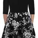 BEDOAR Women's Elegant Lace Embroidery Plus Size Flared A-Line Swing Casual Party Cocktail Dresses with Pockets