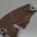 Dachshund Dog Turtleneck Sweater, Winter Warm Clothes for Dachshunds, Sausage Dog Winter Outfit (Brown,L)