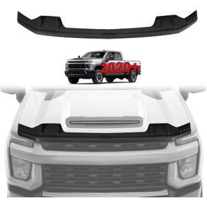 TripleAliners Hood Deflector Protector Compatible with 2020-2025 2026 Chevy Silverado 2500/3500HD Accessories Hood Protector TPE Bug Deflector Shield Replacement