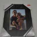 Malden International Designs 5x7 Rustic Gray Picture Frame With Wide Profile And Silver Metal Accents