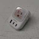 TESSAN US to UK Plug Adapter, Type G Travel Adaptor with 4 Electrical Outlets 3 USB Ports (2 USB C), Ireland Power Adapter for USA to England London Scotland Dubai Singapore Qatar Kenya British