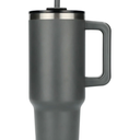 Vessel Tumbler 40oz – Insulated Stainless Steel Travel Mug with Handle & Straw – Keeps Drinks Hot or Cold for Hours – Spill-Resistant, Eco-Friendly, Cupholder Friendly – Matte Black 