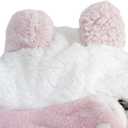 GabeFish Dog Cape Blanket for Small Dogs, Cute Puppy Fleece Pajamas, Cats Cold Weather Coat Wraps with Hood Pink Small (S: Recommand Weight 3-6 lbs (1.5-3kg))