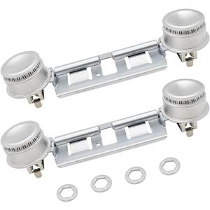 Double Burner Assembly WB16K10026 WB29K17 Double Stove Top Double Surface Burner Kit Replacement Compatible with General Electric Hot.point Gas Stove Range Assembly(2pack) by AMI PARTS