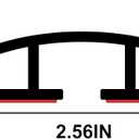 10Ft Floor Cord Cover Silicone Cable Protector Easy to Install Wire Organizer and Hider Ideal Extension Cord Cover for Home, Office, Garage (Black-10Ft)