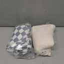 2-Pack Muslin Nursing Pillow Covers, Breathable 100% Cotton Breastfeeding Pillow Slipcovers for Standard Nursing Pillows, Soft Covers for Baby Girls and Boys with Zipper (Blue Chessboard)