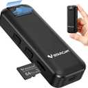 VSTARCAM 2K Mini Body Camera with 180° Rotating Lens, 1500mAh Battery & 64GB TF Card Included, IR Night Vision, Portable Wearable Video Recorder for Cycling, Meetings & Outdoor Recording