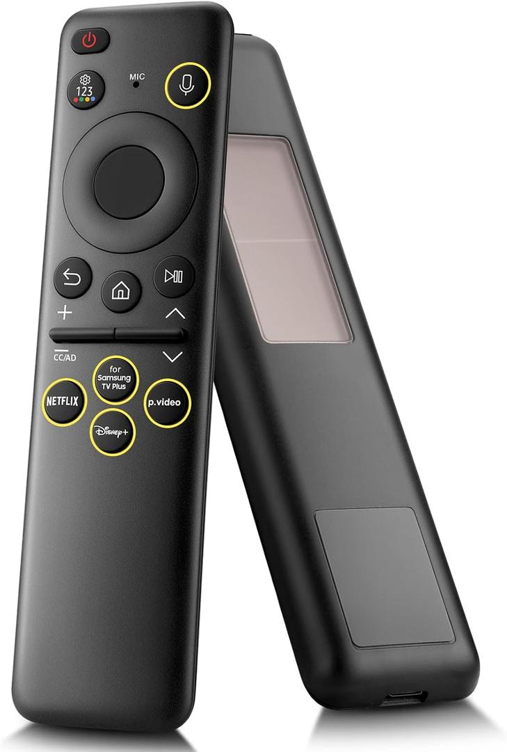 Replacement for Samsung-TV-Remote-Control,BN59-01432A Rechargeable-Voice-Remote Compatible Samsung Frame Crystal Solar UHD Neo QLED OLED Serie Smart TVs