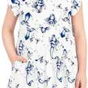 Girls' Casual Dress,Soft Cotton Kids Short Sleeve,Breathable A-Line Teen Sundress Size 2T 3T 4T 5 6 7 8 9 10 12 13