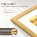 Picrit 18x24 Poster Frame, Picture Frame for Wall Mounting, Gold