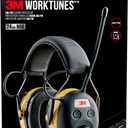 3M WorkTunes AM/FM Hearing Protector, Noise Reduction Rating (NRR) 24 dB, Radio Ear Muffs With Integrated Microphone & High Fidelity Speakers (90541H1-DC-PS)