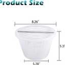 Skimmer Basket with Handle, for Pentair 08650-0007 08650-0007Z Sta-Rite U-3 White