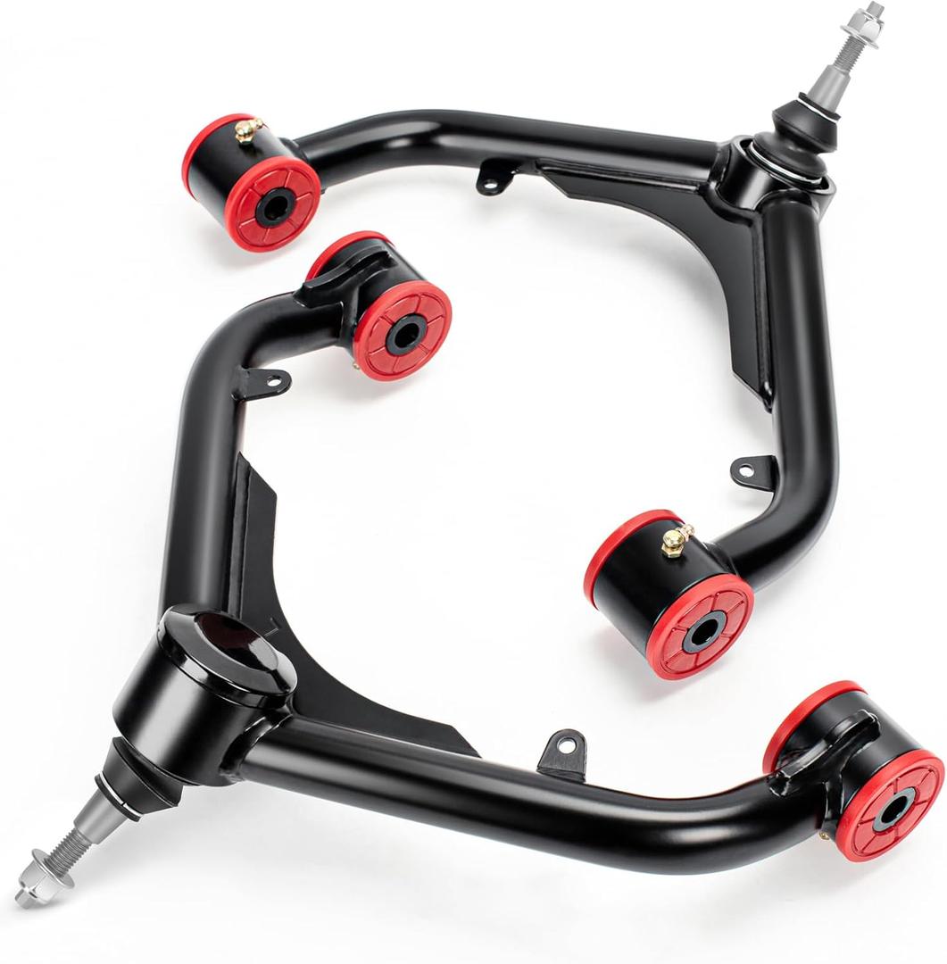 Upper Adjustable Control Arms for 2000-2010 Chevy Silverado 2500HD 3500HD, 2-4'' Lift Kit Suspension Fits GMC Sierra 2000-2010, Hummer H2 2003-2009
