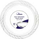 Small Clear Oval Serving Boat, Plastic, 24"x 20" - Clear, Plastic, Case Pack of 480 - For Appetizers, Desserts, and Everyday Entertaining