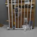 Babelio No Bottom Bar Baby Gate for Stairs, 28" H x 24-39" W, White