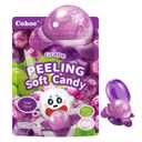 COKOC Peelable Gummies Grape,Peeling Gummies Grape Candy,Individual Packaging 2.64oz Bag Fruit Peelable Candy(Pack of 3), Expiration Date 06/06/20