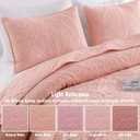 Exclusivo Mezcla 3 Piece Quilts Queen Size Bedding Set, Blush Pink