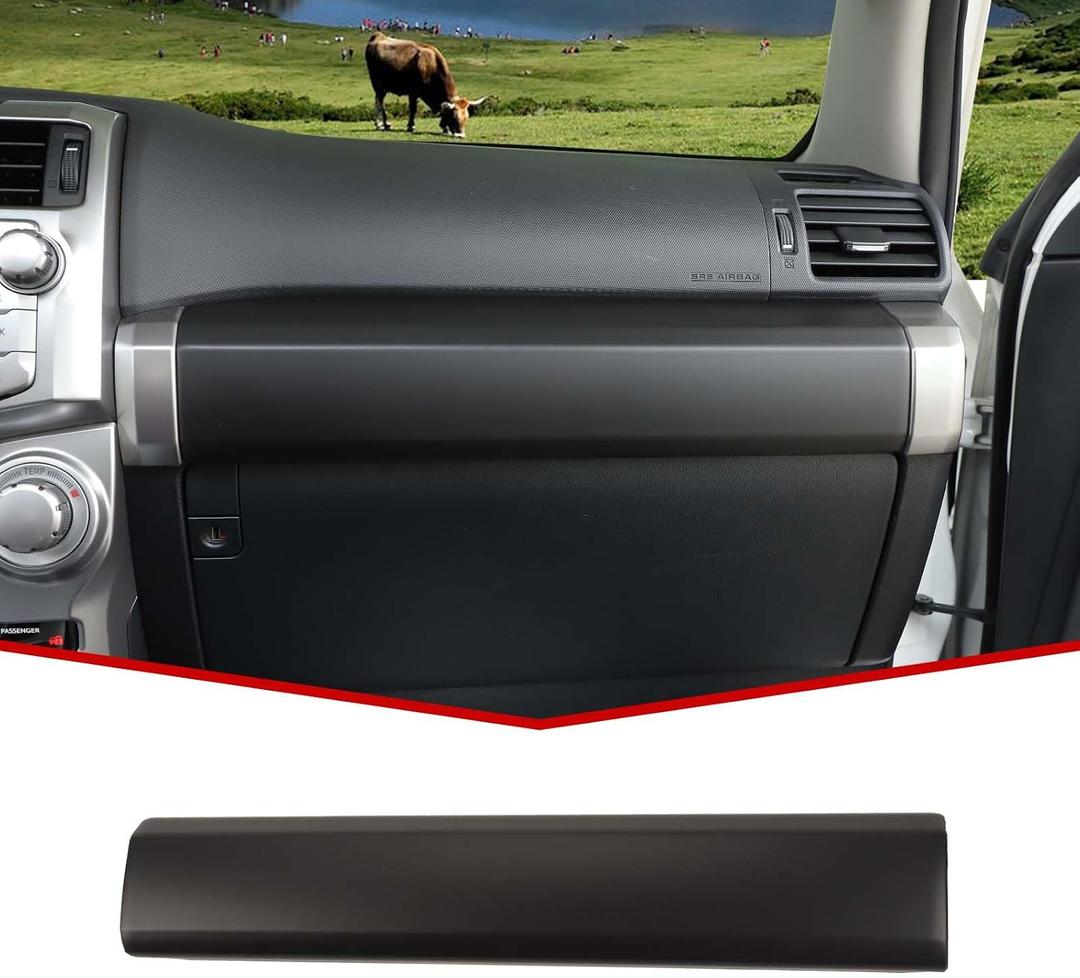 JeCar Co-Pilot Passenger Decoration Trim ABS Interior Accessories Compatible with Toyota 4runner SUV 2010-2022, Matte Black