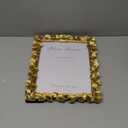 8x10 Picture Frame Gold Picture Frames, Vintage Ornate Frame Leaf Textured Hand-Crafted Resin with Glass Front, Antique Photo Frame for Wall Hanging and Tabletop Display, Retro Design Home Decor