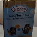Graco EasyTurn 360 2-in-1 Rotating Convertible Car Seat, 360 Degree Rotating Infant to Toddler Rotating Car Seat, 2 Modes Rear and Forward Facing, Slim Design, Cyran, Manufactured Date 05/19/26