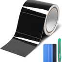 Lypumso Gloss Black Vinyl Wrap for Chrome Delete, 4 Inch x 30ft Automotive Grade Self-Adhesive Tape DIY Car Exterior Door Edge Guard, Window Sill Trim Protection Anti-Scratch