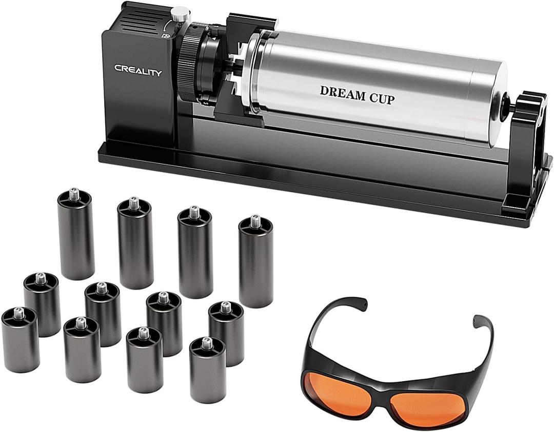 Creality Falcon Rotary Roller, Engravering Accessories 3-in-1 Kit for Creality Falcon A1 Laser Engraver