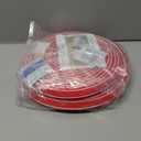 472 Inch Flexible Quarter Round Molding, Bendable Peel and Stick Silicone Molding Trim for Floor Corner Wall Edge, Self Adhesive Shoe Molding for Bathroom Countertop Staircase Cabinet Edge, White