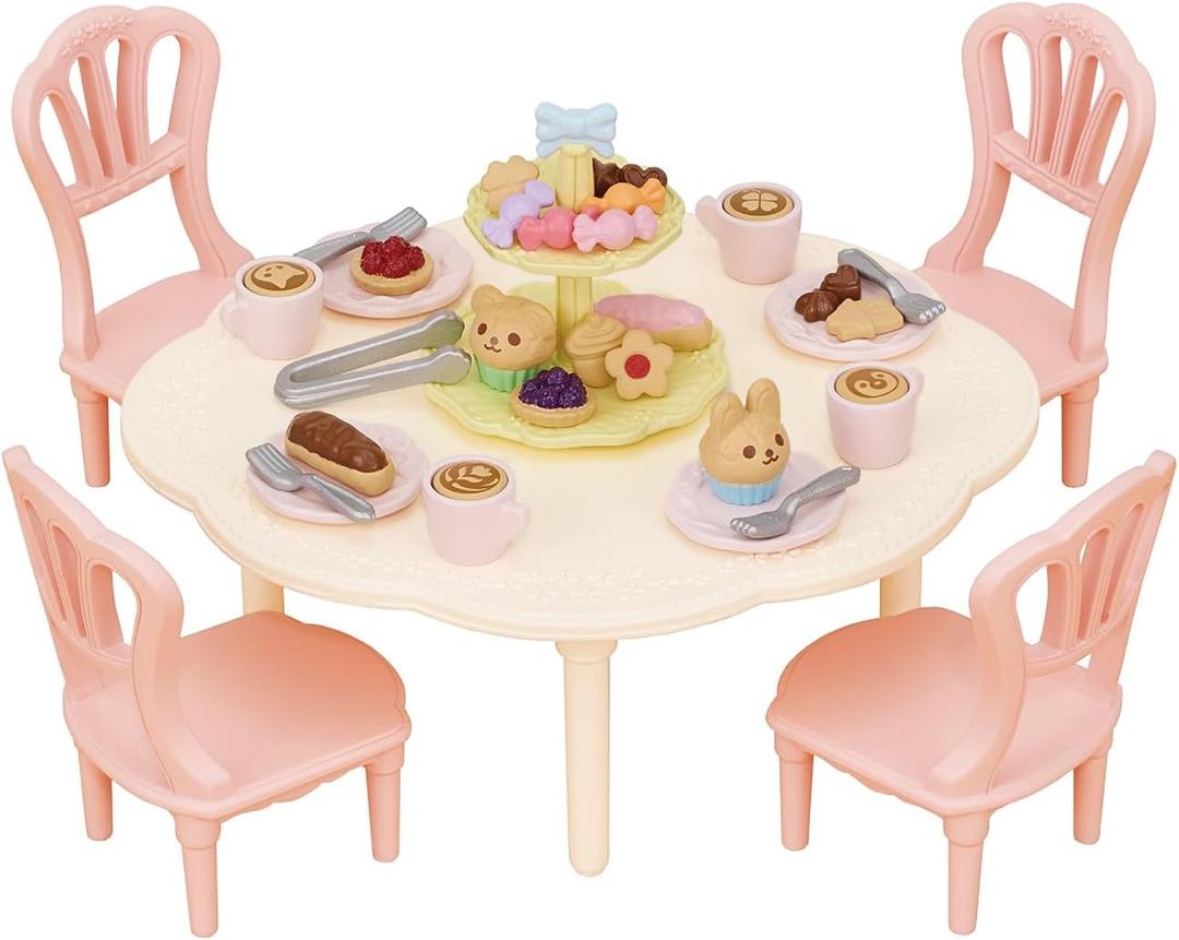 Calico Critters Sweets Party Set - The Perfect Dollhouse Accessories to Host a Tea Party for Your Critters!
