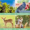 BSTPCOO 25'x25' Bird Netting for Chicken Coop, Nylon 3/4" Mesh Poultry Netting Chicken Net Roof Hawk, Aviary Net Deer Fence Pests Trellis Garden Nettings for Fruits Trees Plant