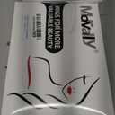 morvally Women's 26 inches Long Straight Blonde Synthetic Resistant Hair Wigs with Bangs Natural Looking Wig for Women Halloween Cosplay (Blonde)