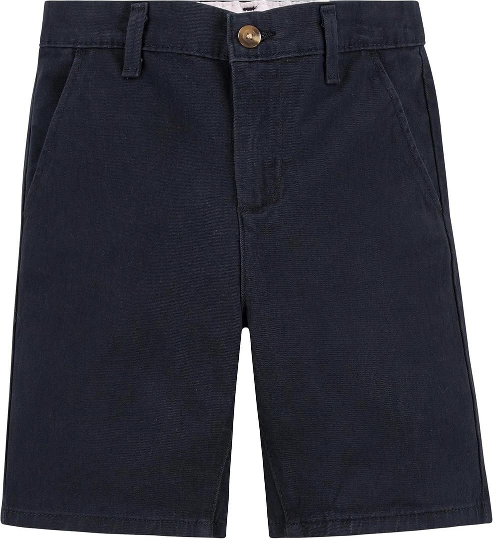 Levi Strauss Signature Gold Girls' Uniform Shorts (12 Years, Jet Black)