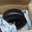 13x5.00-6" Flat Free Lawn Mower Tires, Zero-steering Lawn Mower Front Wheels, Solid Wheels Residential and Commercial Use, Suitable for 3/4-inch and 5/8-inch Bearings, Adjusted Center Hub, 2 pack