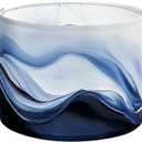 Drum lamp shades,13"Top x 13"Bottom x 10"High Blue Fabric Lamp Shades,for Table Lamps Floor Lamps,Farmhouse Lampshades Replacement,Support Spider and E26/E27 Base,Assembly Required (1 Pack)