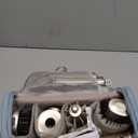 6-in-1 Hair Dryer Brush, Hair Styler with Automatic Curlers, 150,000 RPM High-Speed Negative Ionic Hair Dryer Fast Drying, Blow Dryer Brush for Curling/Volumizing/Straightening with Travel Bag, Gold