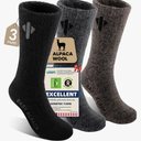 Alpaca Socks for Men and Women, Heavyweight Thermal Thick Warm Alpaca Wool Boot Sock for Hunting, Hiking, Moisture Wicking